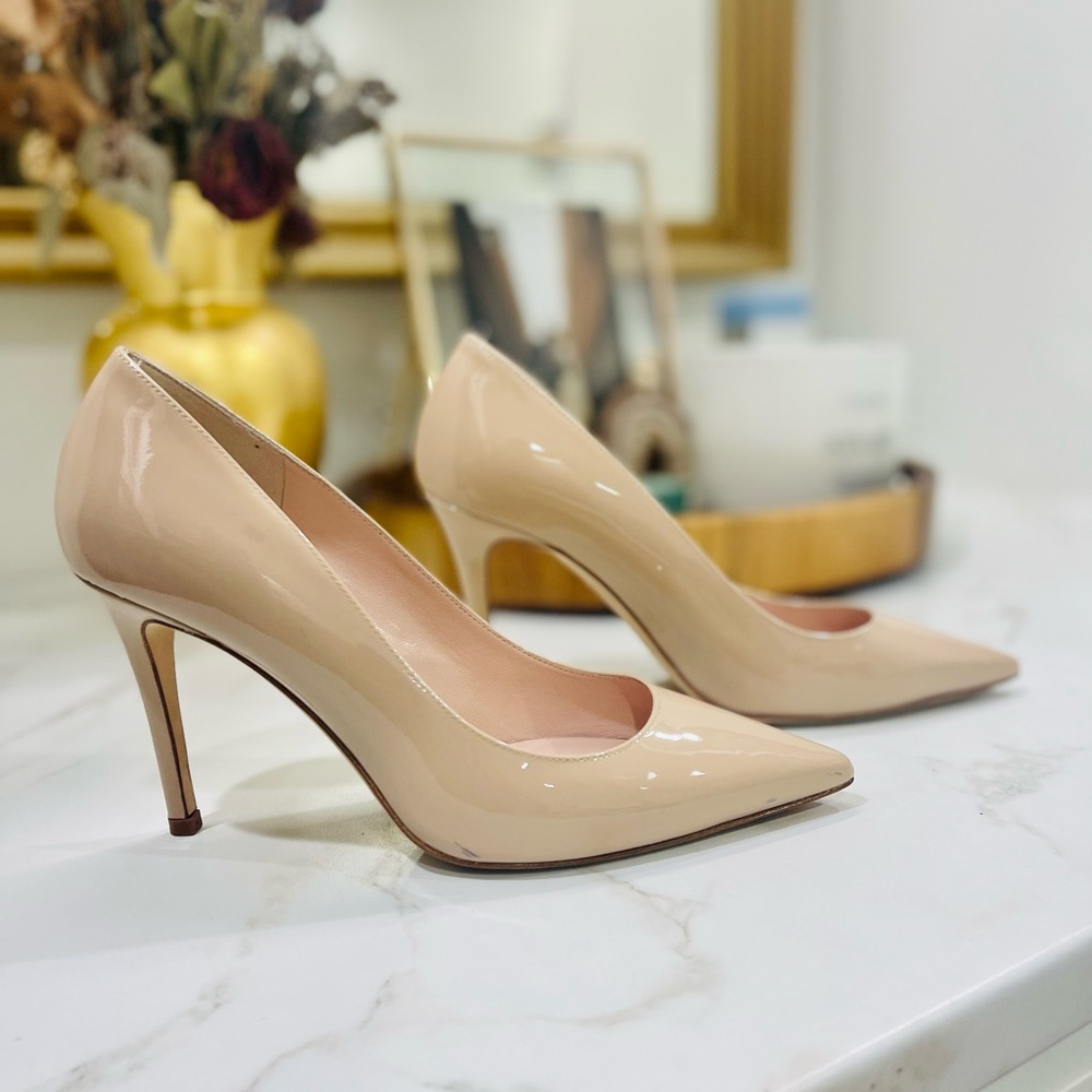 Kate Spade Licorice Pump Tan Patent Leather